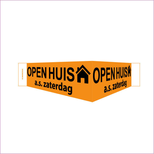 17A1A Open Huis met huisje oranje