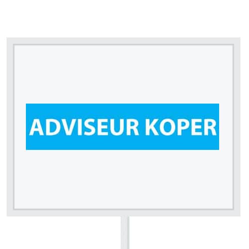 blauw met wit Adviseur Koper
