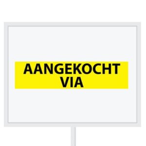 Reclameborden Totaal makelaarsstickers stickers voor makelaars Aangekocht via zwart geel